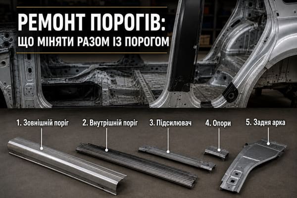 Ремонт порогов: что менять вместе с наружным порогом