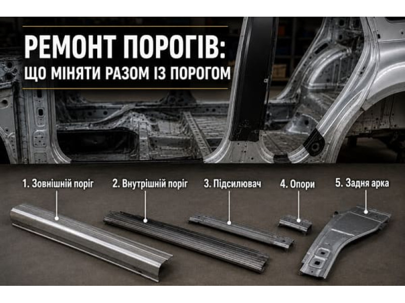 Ремонт порогов: что менять вместе с наружным порогом