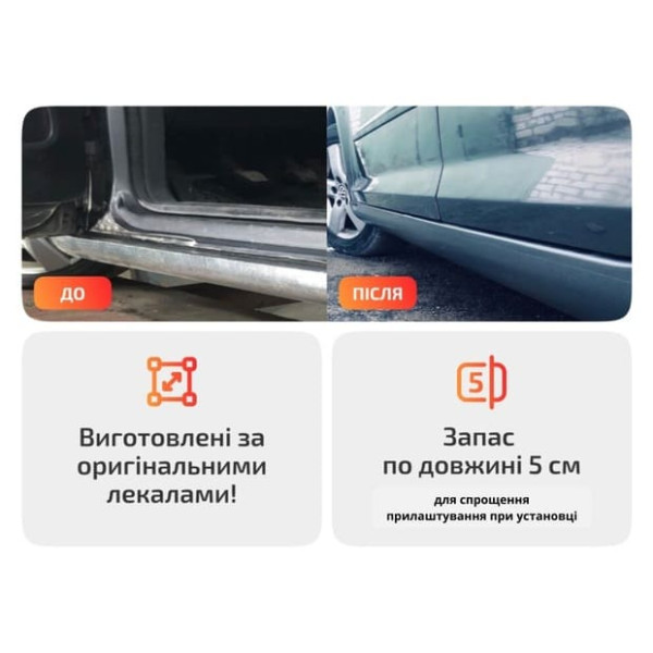 Кузовной порог для ЗАЗ Vida Sedan (2012–2019)