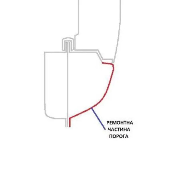 Кузовний поріг для Chevrolet C/K Series IV (1988–2000)