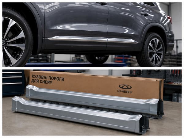 Кузовні пороги та ремонтні деталі для автомобілів Chery